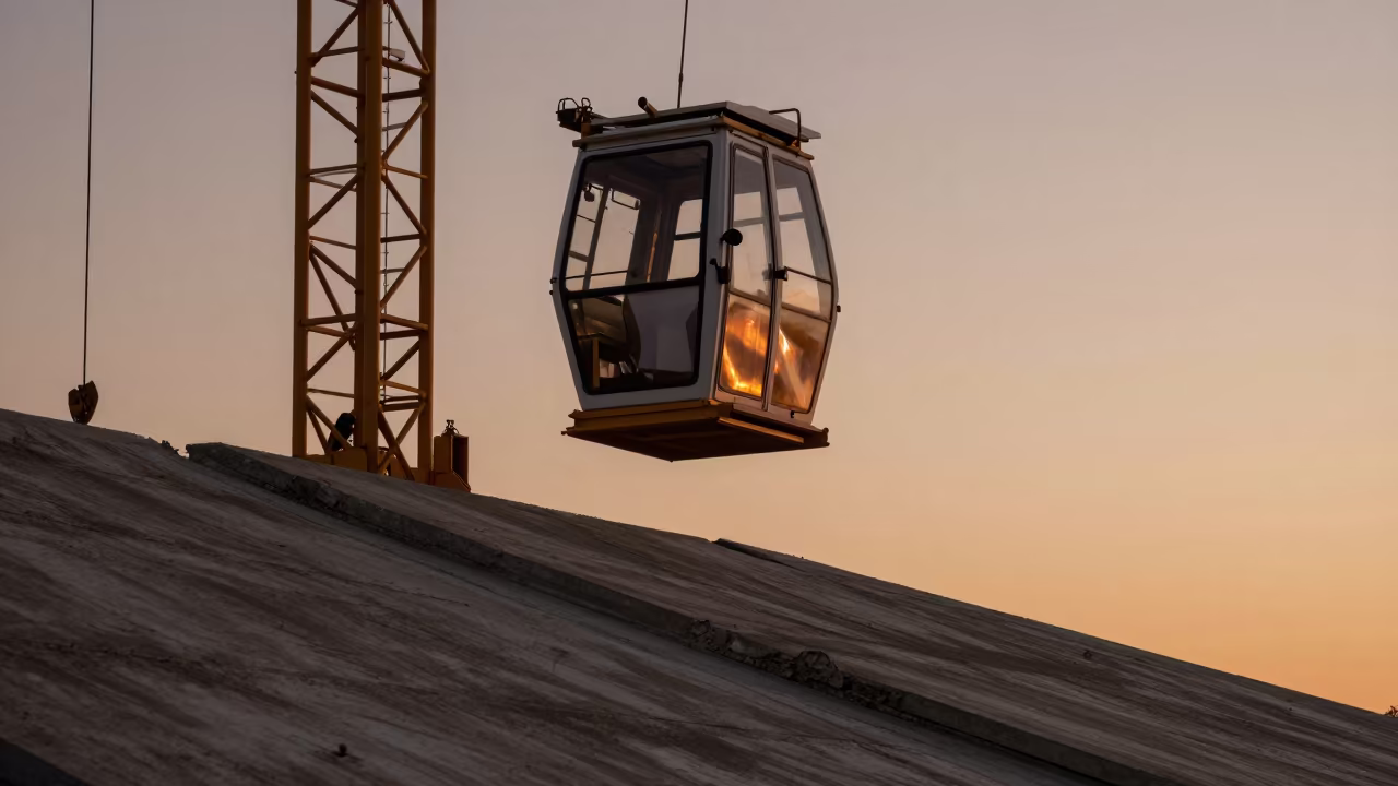 Amber Light Crane Cabin Draping Like Fabric in near Townsville