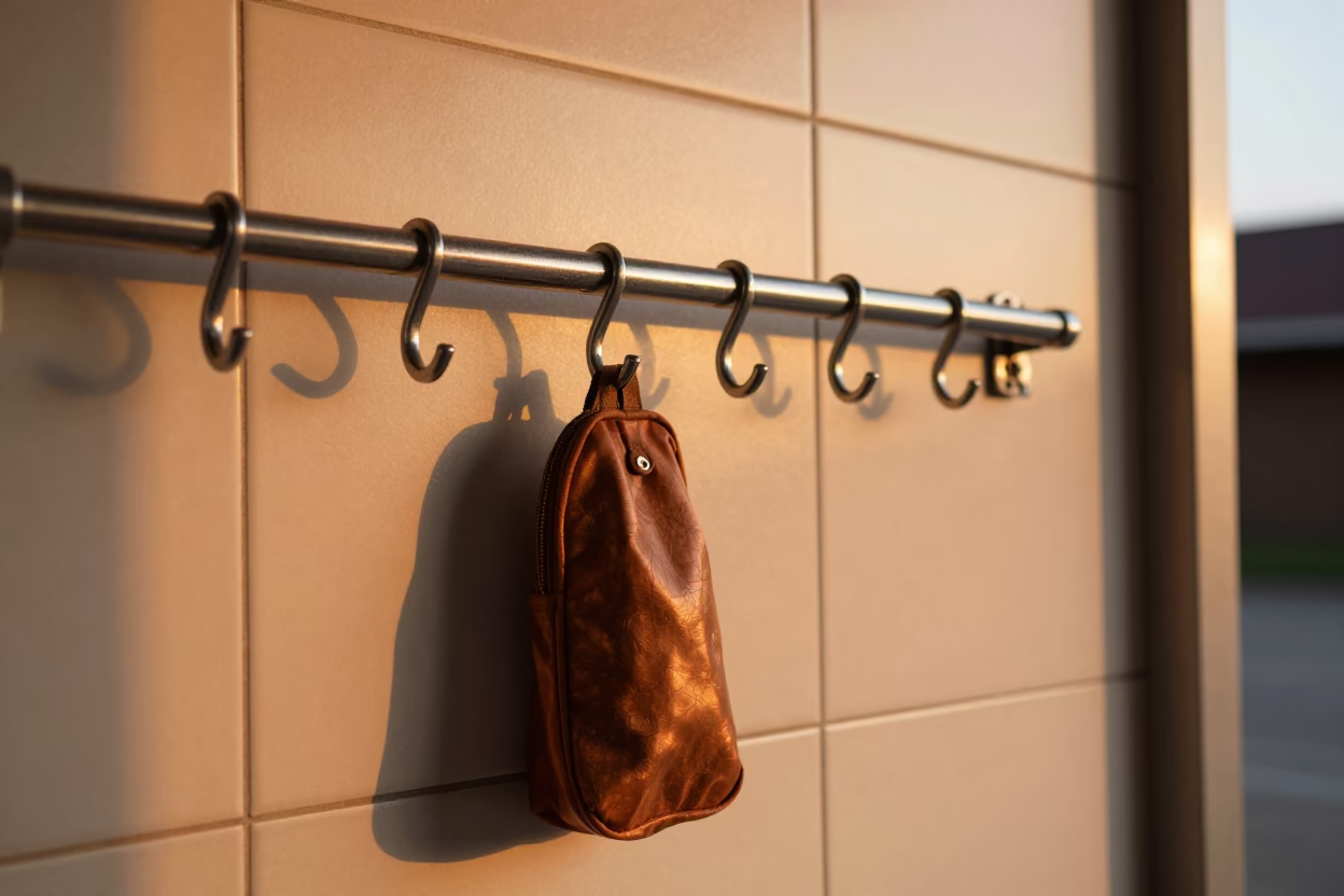 Amber Light on Dog Wash Prep Rail in at a self-serve dog wash station in Ordu