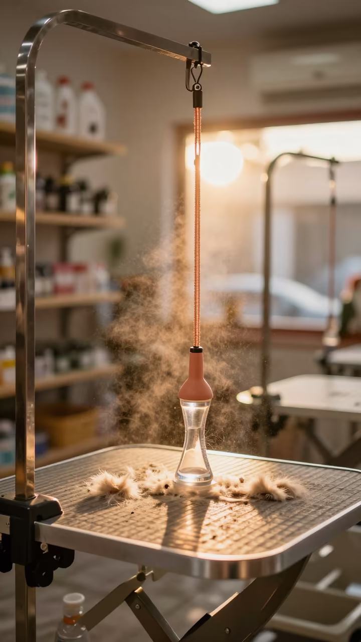 Amber Light Grooming Dock Pet Store Aisle in inside a pet store aisle near Chiclayo