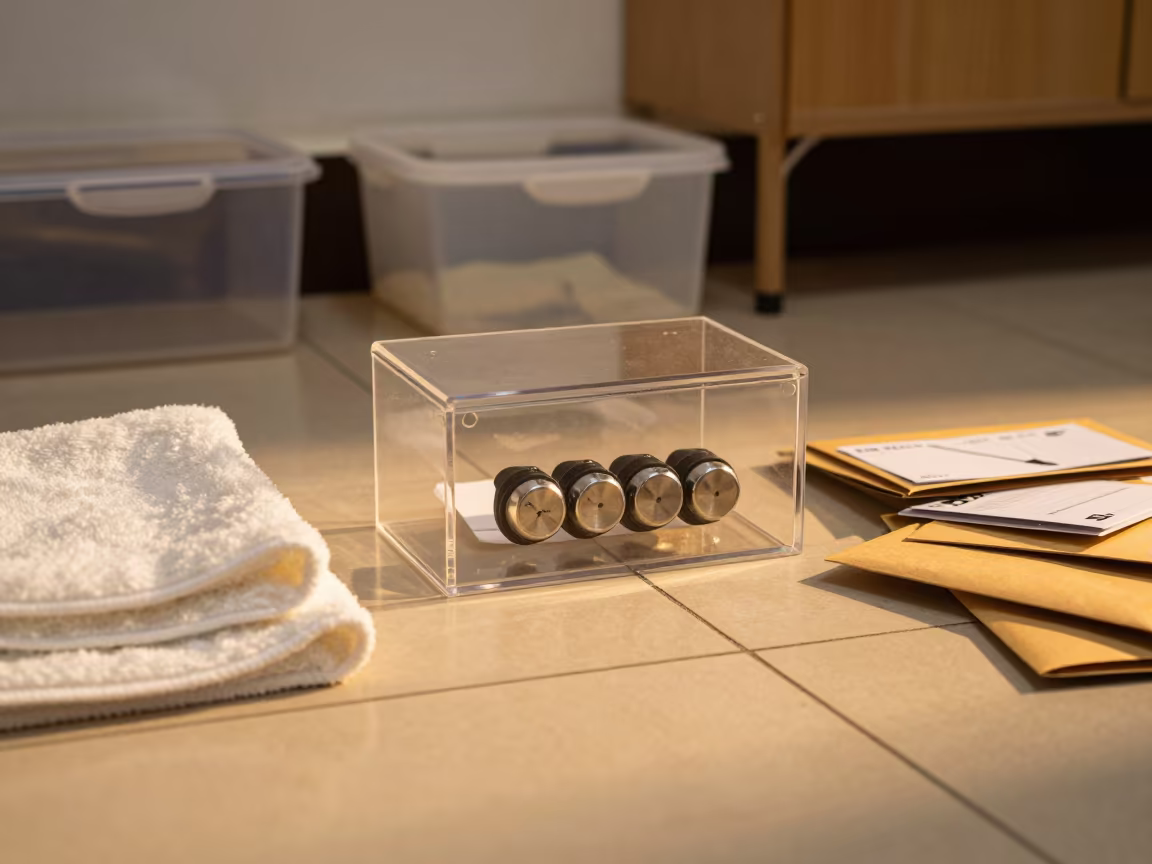 Amber Light on Pet Adoption Password Box in inside an adoption room in Guangzhou