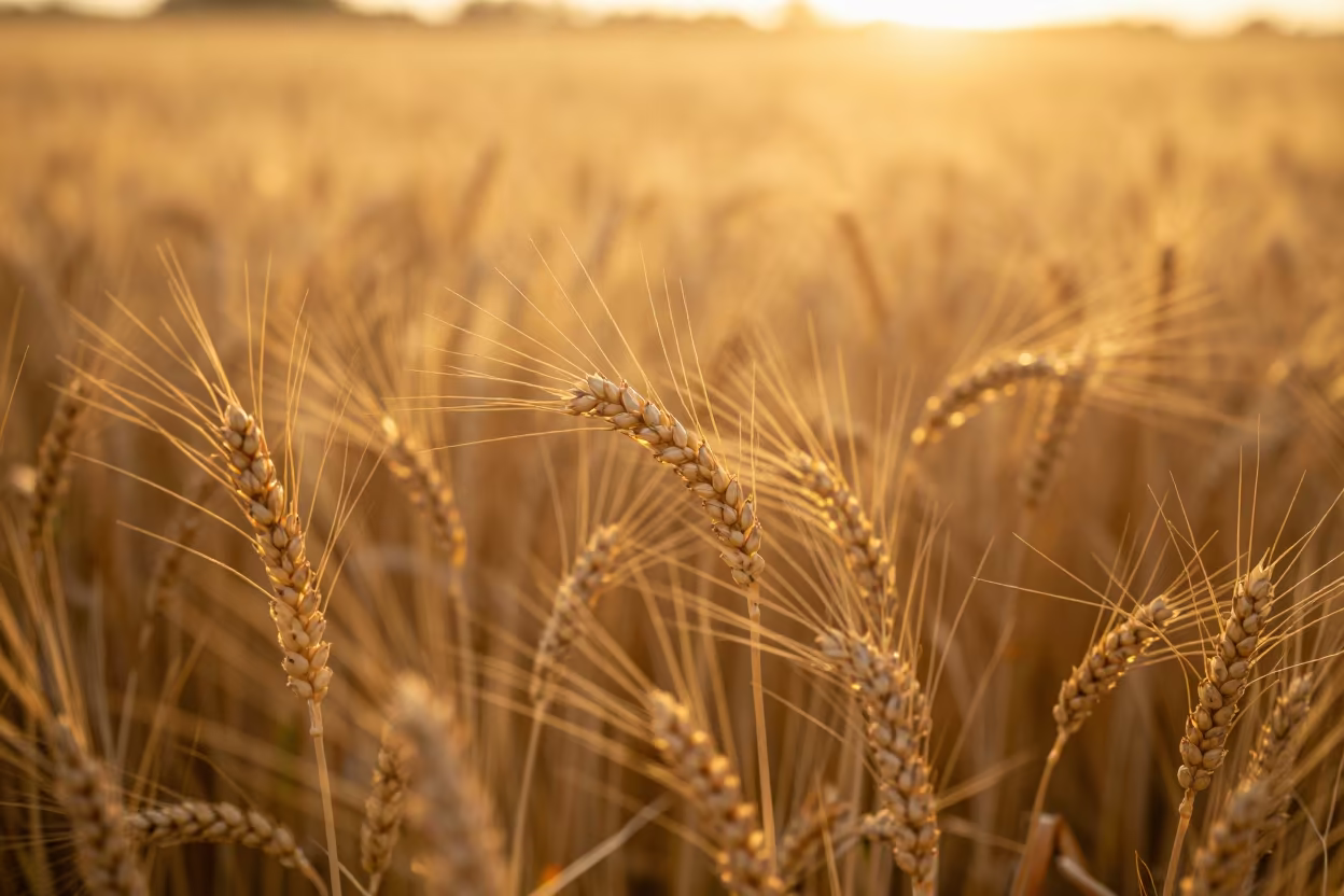 Amber Wheat Field at Sunset Near Saskatoon in near Saskatoon