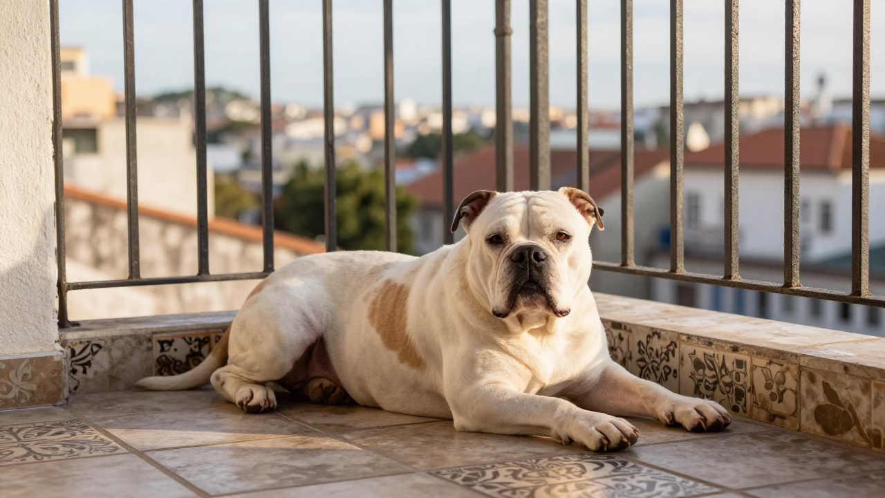 American Bulldog in Salvador in in Salvador, Brazil