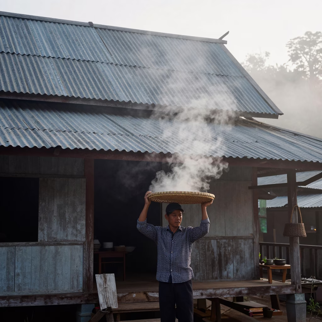 Amidst Steam in Chiang Mai in in Chiang Mai, Thailand