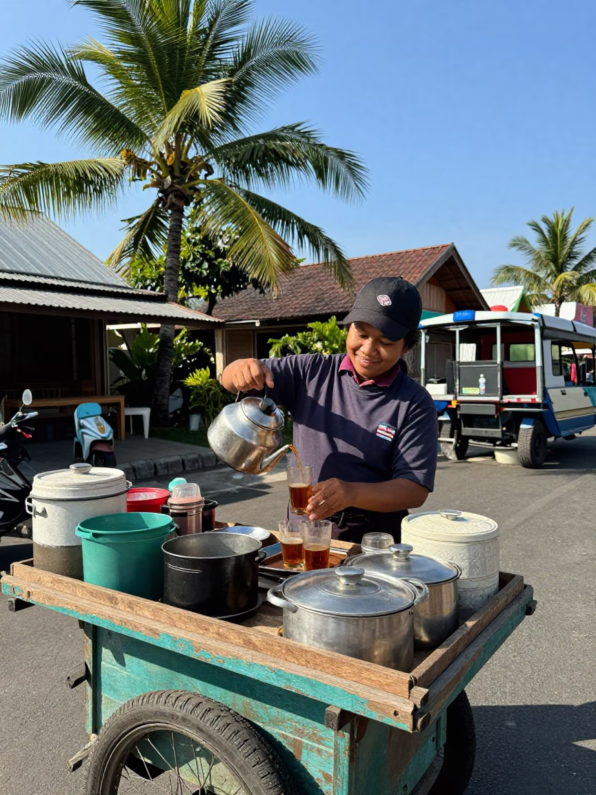 Amidst Tropical in Denpasar at Afternoon Light in in Denpasar, Indonesia