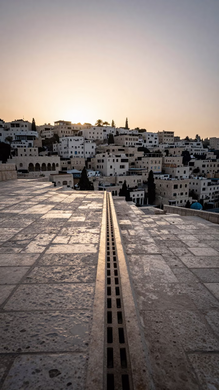 Amman Jordan Cityscape at Sunrise with Stone Architecture and Urban Details in in Amman, Jordan