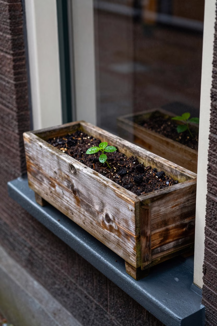Amsterdam Wooden Window Box in in Amsterdam, Netherlands