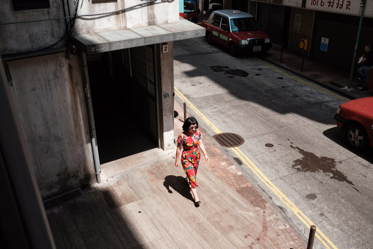Angle Shot at Midday Light in Hong Kong in in Hong Kong, Hong Kong