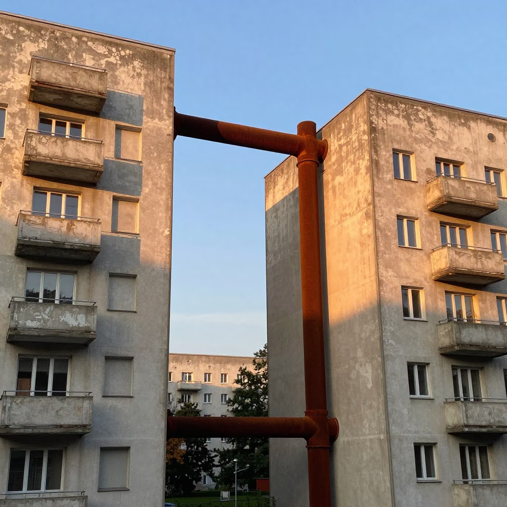 Apartment Blocks in Berlin at The Early Evening Light in in Berlin, Germany