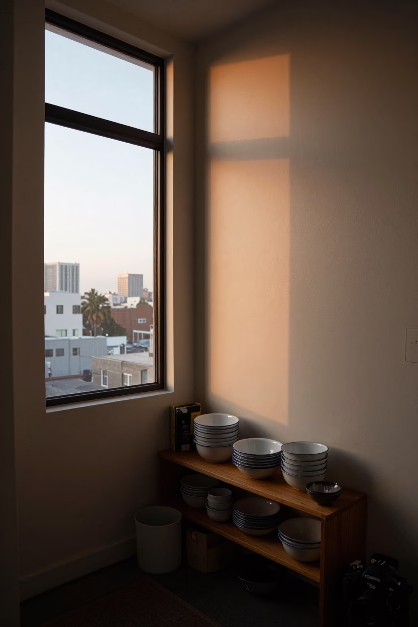 Apartment Entryway at First Light Of Dawn in Los Angeles in in Los Angeles, California, United States