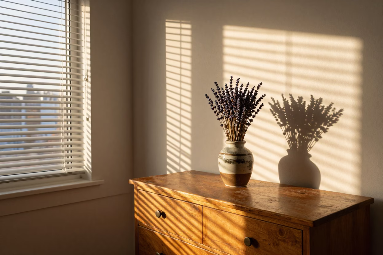Apartment Interior in Montreal at Golden Hour in in Montreal, Quebec, Canada