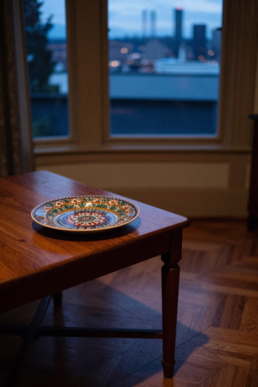 Apartment Interior in Seattle at Twilight in in Seattle, Washington, United States