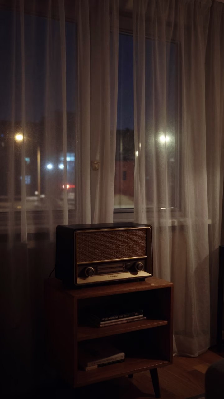 Apartment Interior in Stockholm at Deep In The Night Light in in Stockholm, Sweden