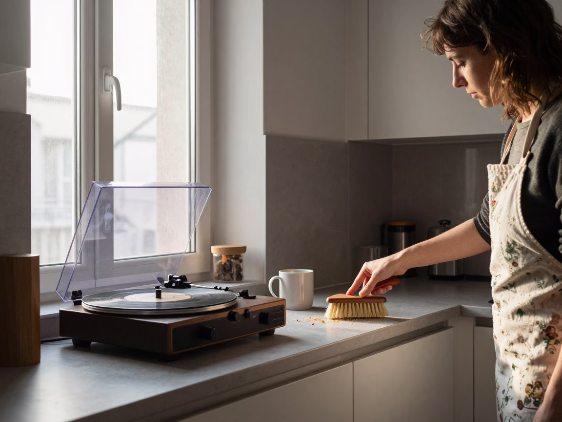 Apartment Kitchen just after sunrise in Milan in in Milan, Italy