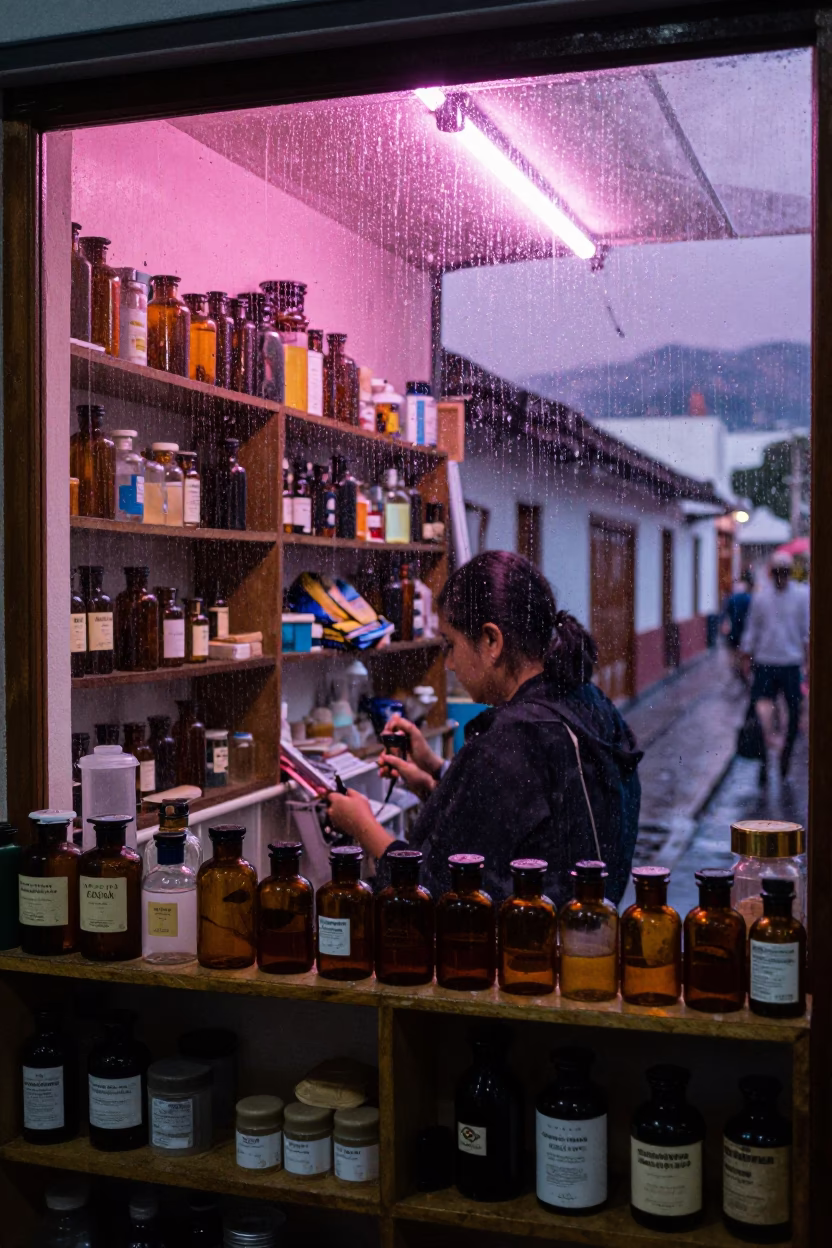 Apothecary Counter in Quito in in Quito, Ecuador