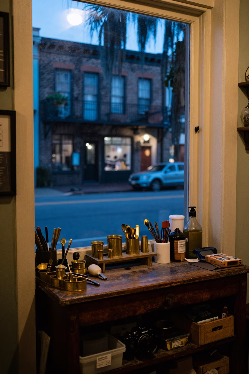 Apothecary Workbench in Charleston in in Charleston, South Carolina, United States