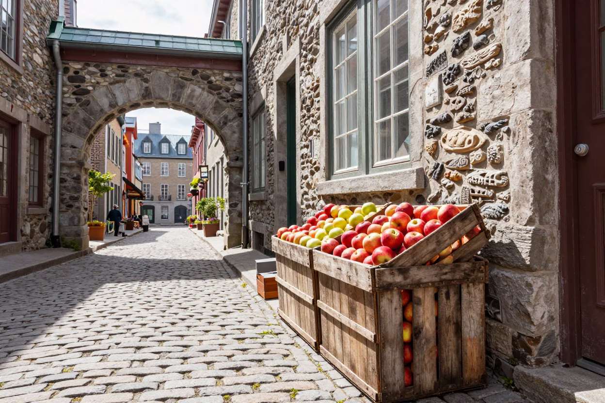 Apples in Quebec City in in Quebec City, Quebec, Canada