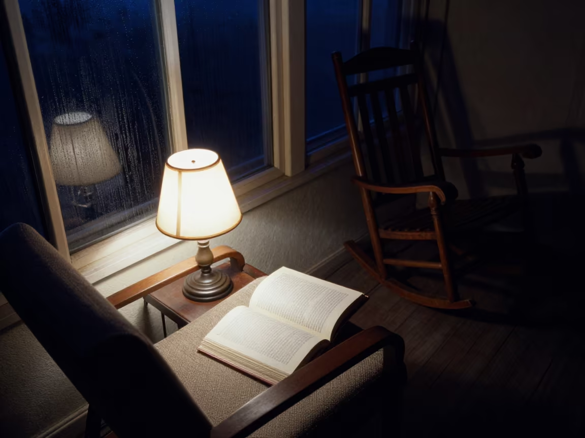 Armchair Lamp Reading Late Night Porch Ankara in on a porch with a rocking chair in Ankara