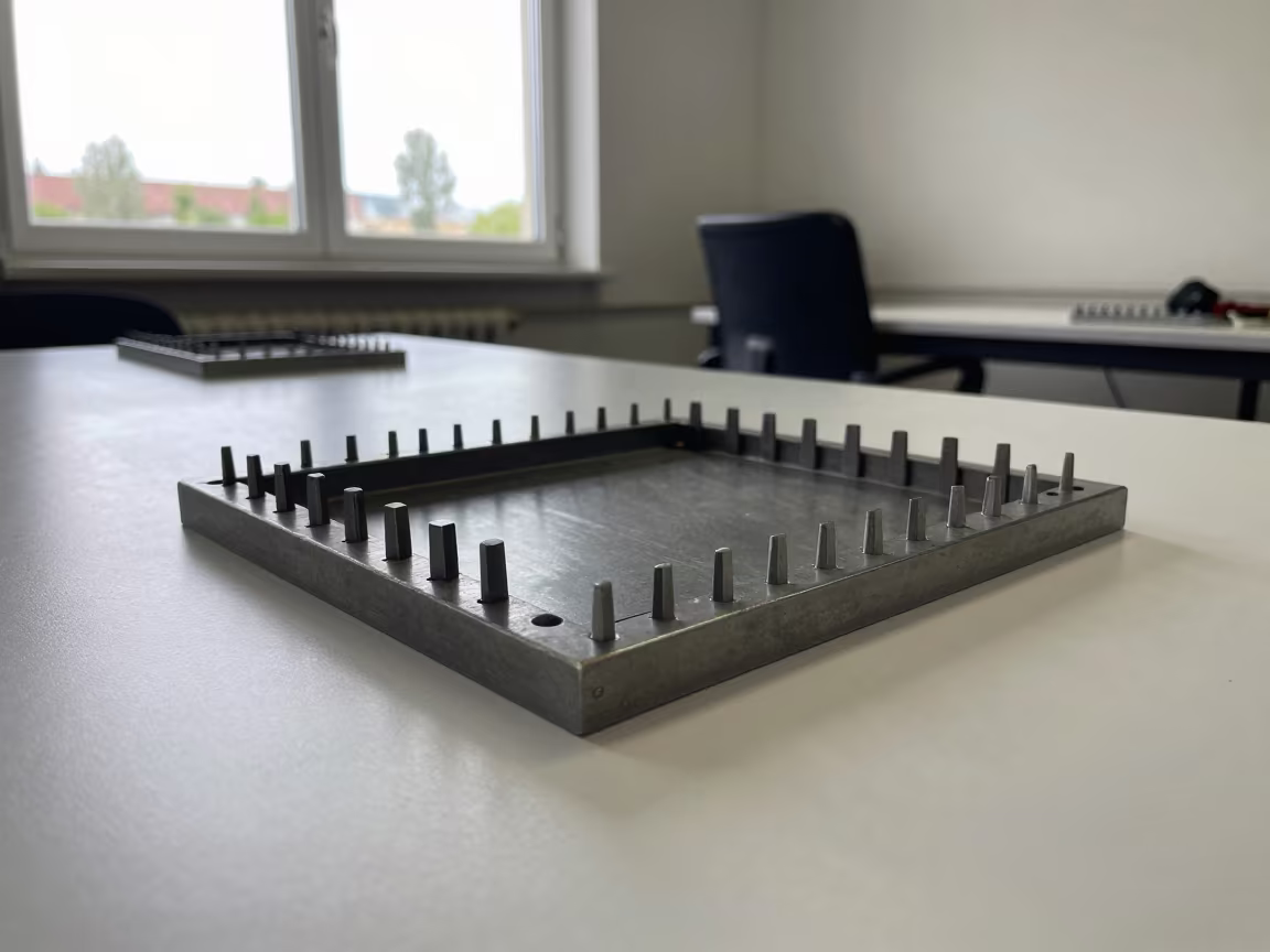 Armorer Punch Block Tray in Alcobendas Briefing Room in inside a briefing room in Alcobendas