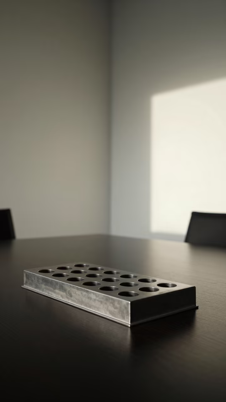 Armorer Punch Block Tray Before Issue in inside a briefing room in Luxembourg