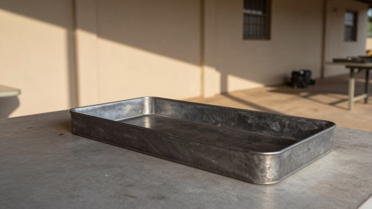 Armorer Punch Block Tray Ready for Issue in in a mess hall before service in United States