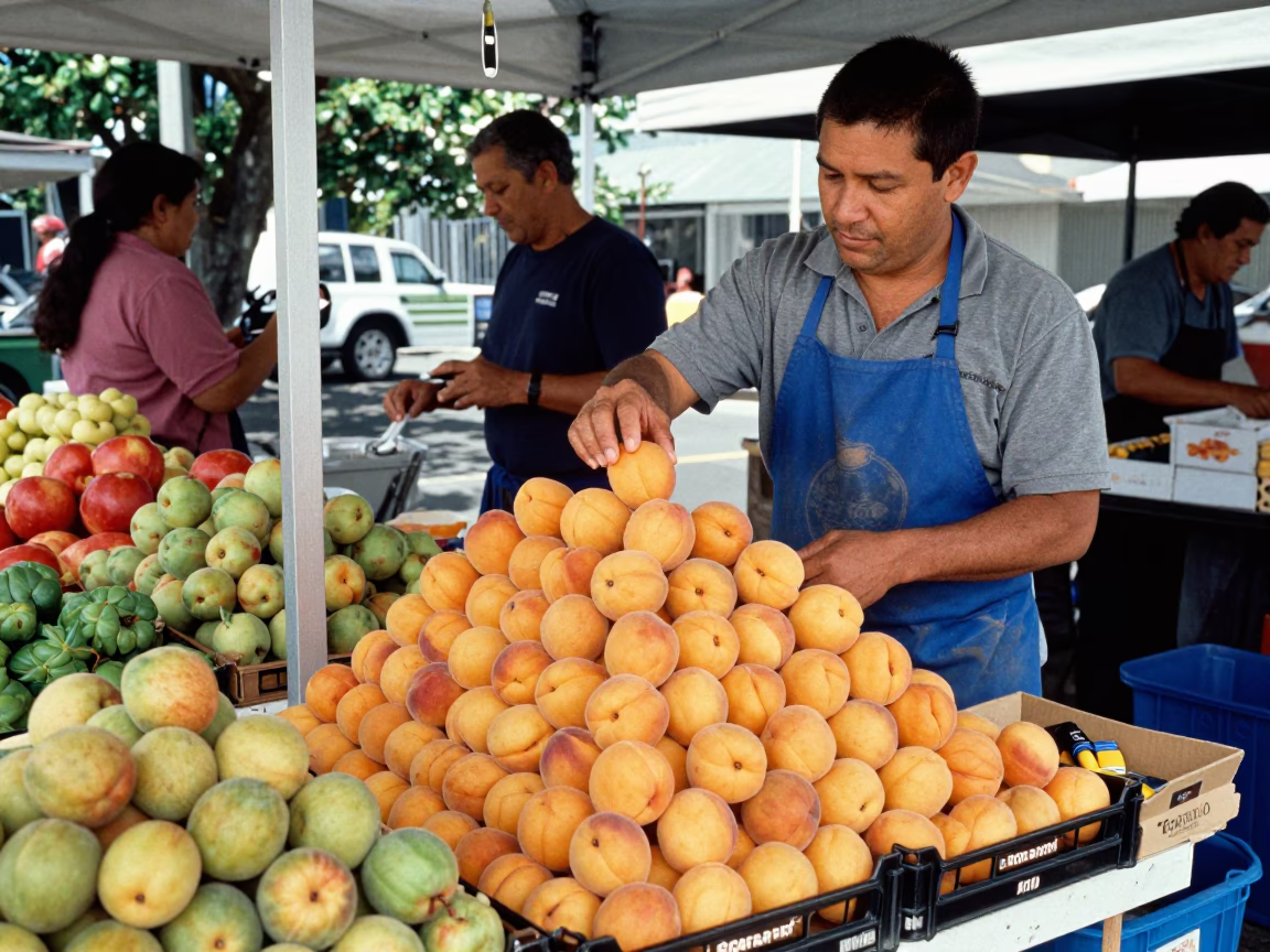 Arranging Apricots in Auckland in in Auckland, New Zealand