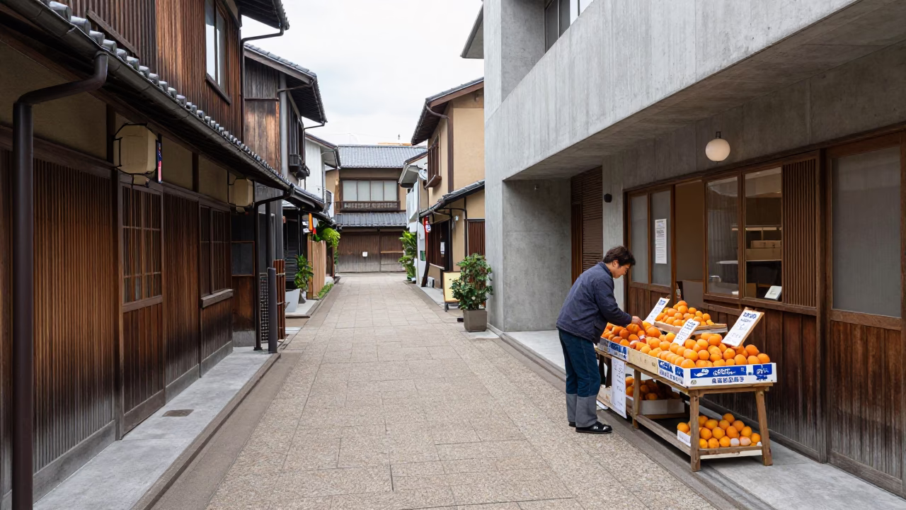 Arranging Apricots in Sapporo in in Sapporo, Japan