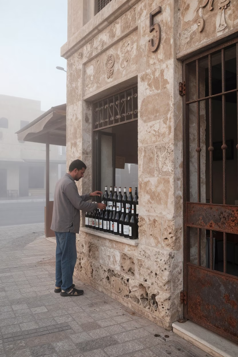Arranging Bottles in Alexandria in in Alexandria, Egypt