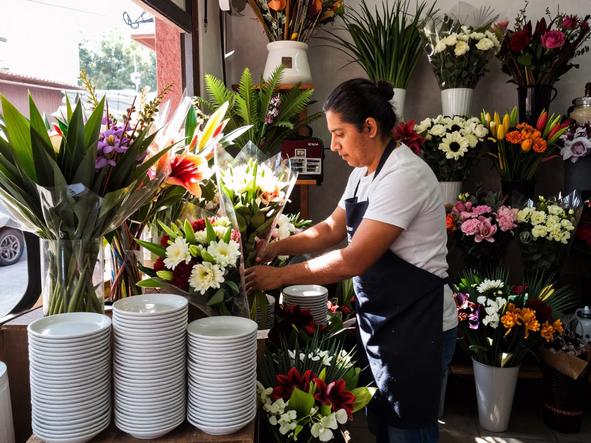Arranging Bouquets in Guadalajara in in Guadalajara, Mexico
