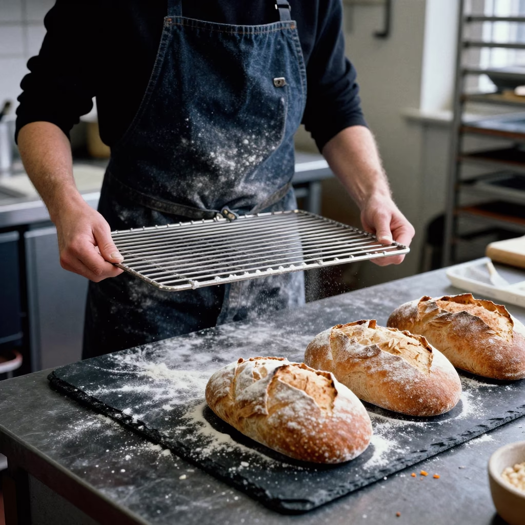 Arranging Bread in London in in London, United Kingdom