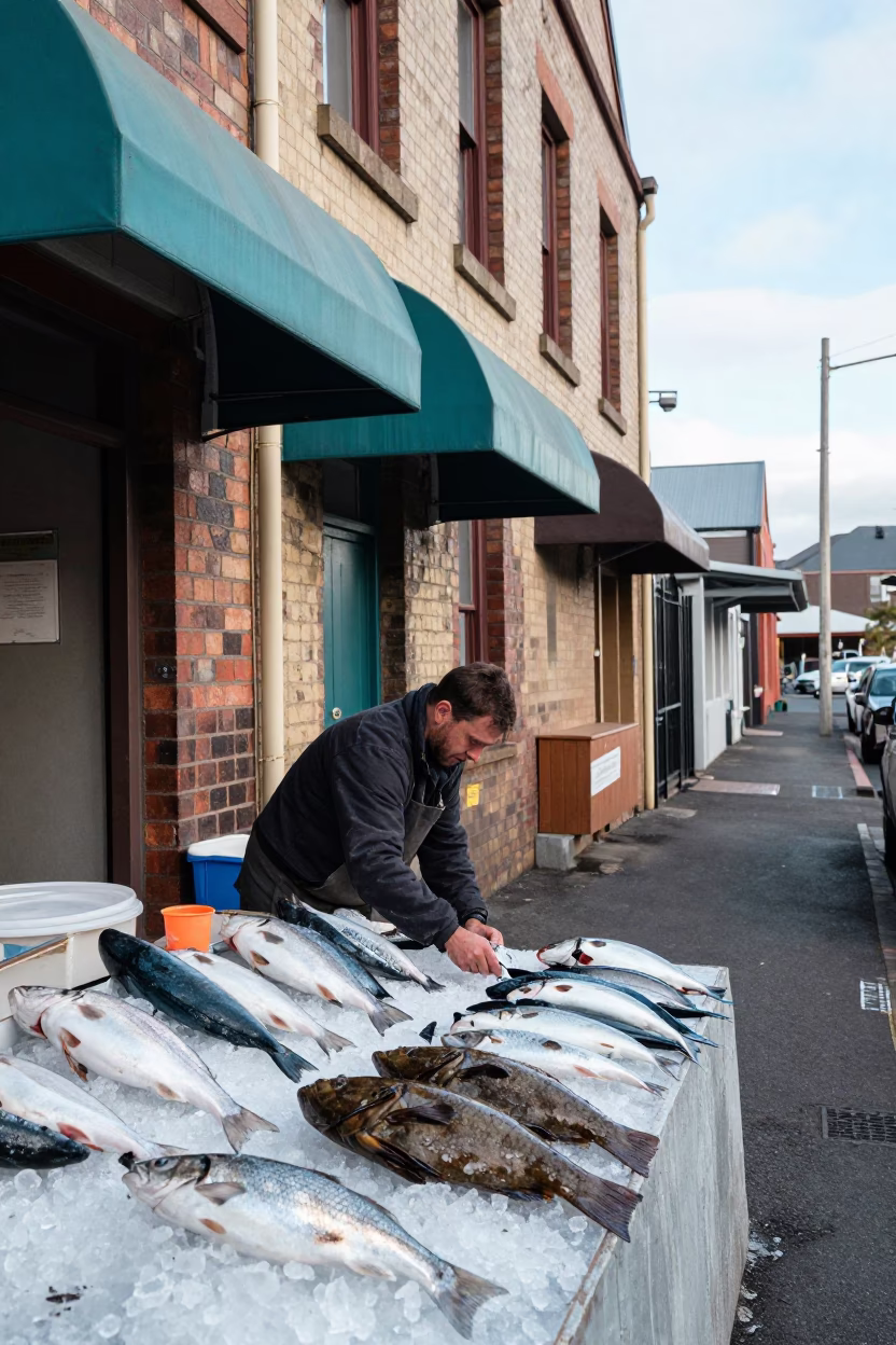 Arranging Catch in Hobart in in Hobart, Tasmania, Australia