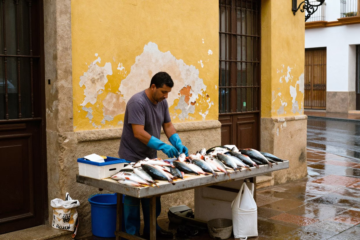 Arranging Catch in Valencia in in Valencia, Spain