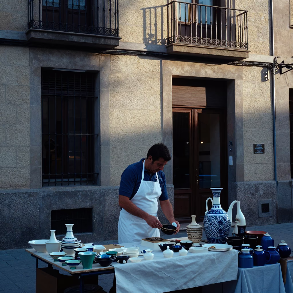 Arranging Ceramics in Barcelona in in Barcelona, Spain