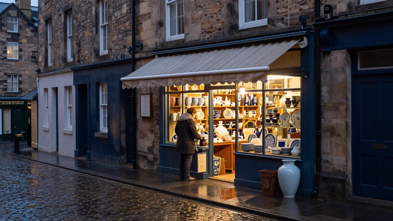 Arranging Ceramics in Edinburgh in in Edinburgh, United Kingdom