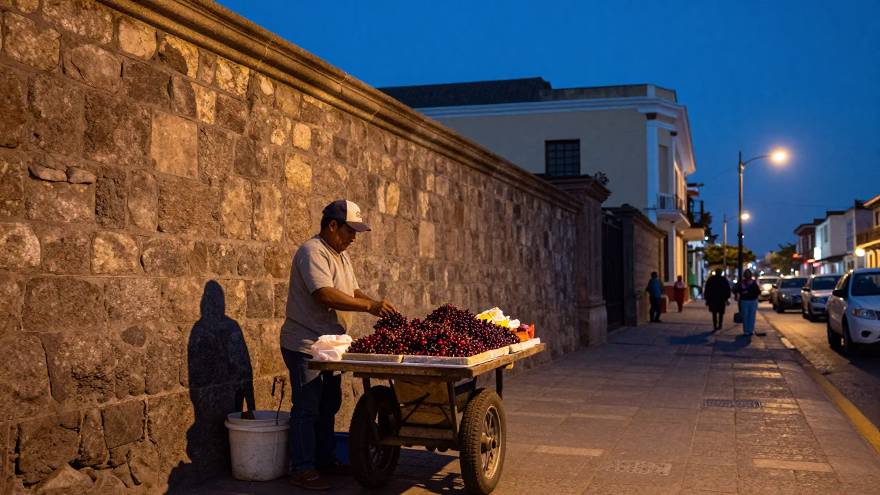 Arranging Cherries in Lima in in Lima, Peru