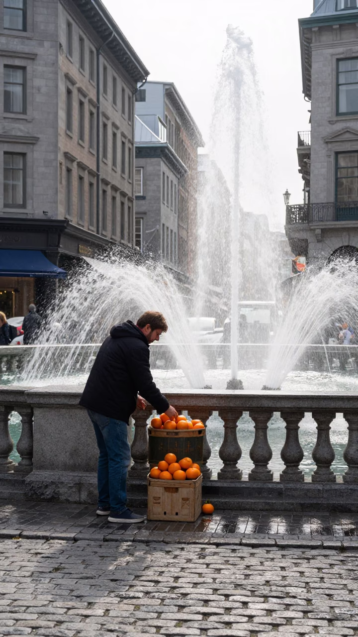 Arranging Citrus in Montreal in in Montreal, Quebec, Canada