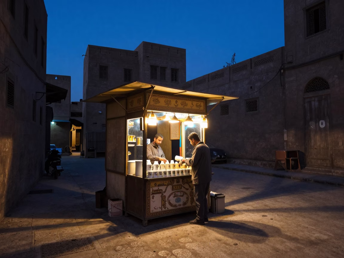 Arranging Cups in Cairo in in Cairo, Egypt