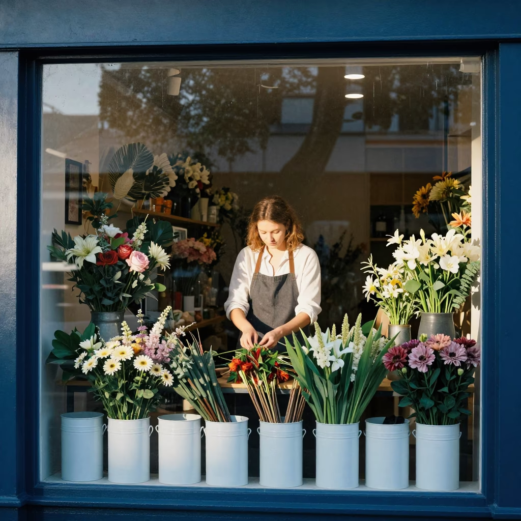 Arranging Flowers in Hobart in in Hobart, Tasmania, Australia