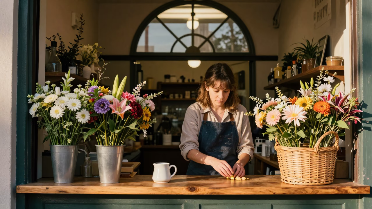 Arranging Flowers in San Francisco in in San Francisco, California, United States
