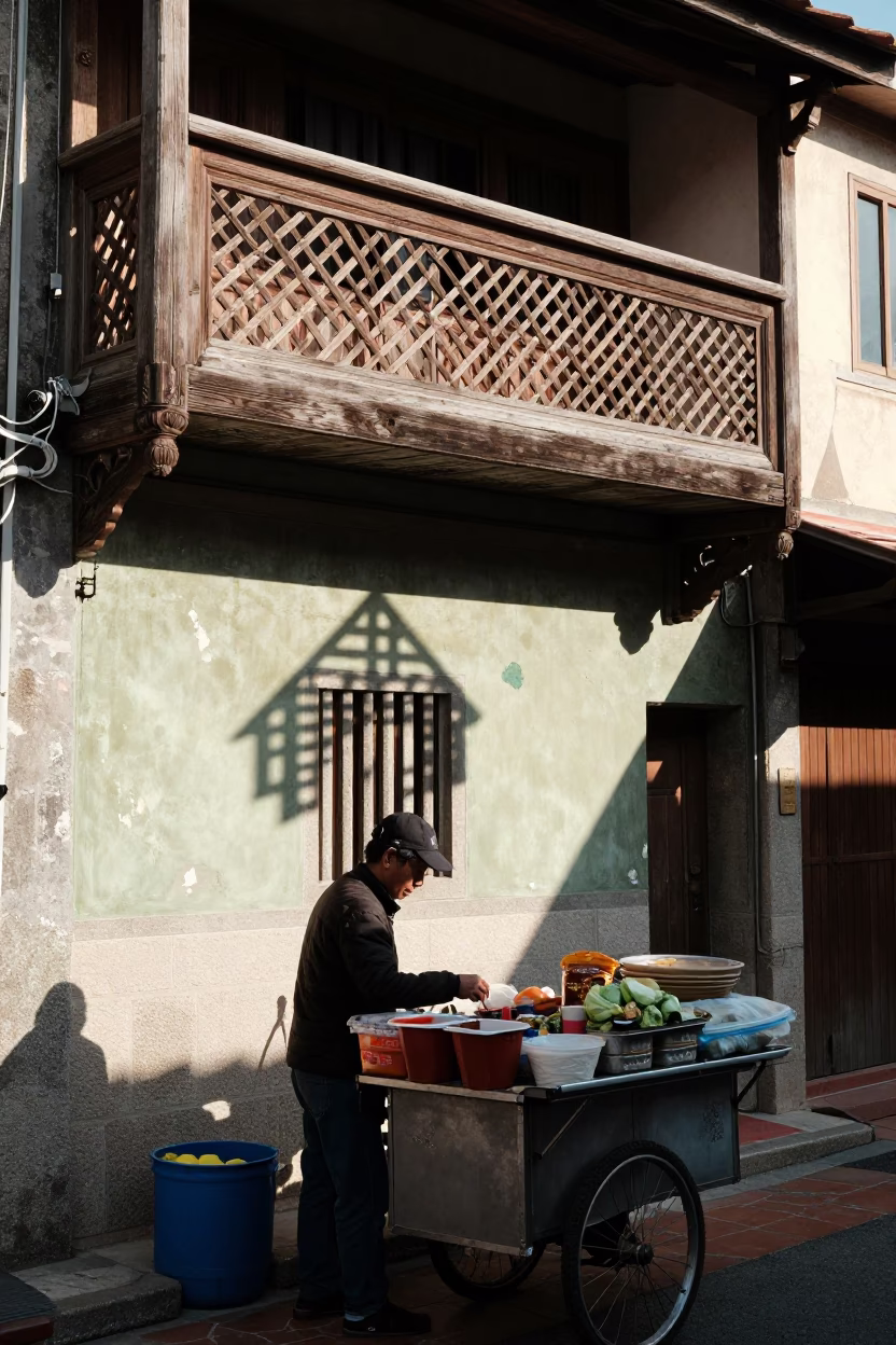 Arranging Food in Tainan in in Tainan, Taiwan