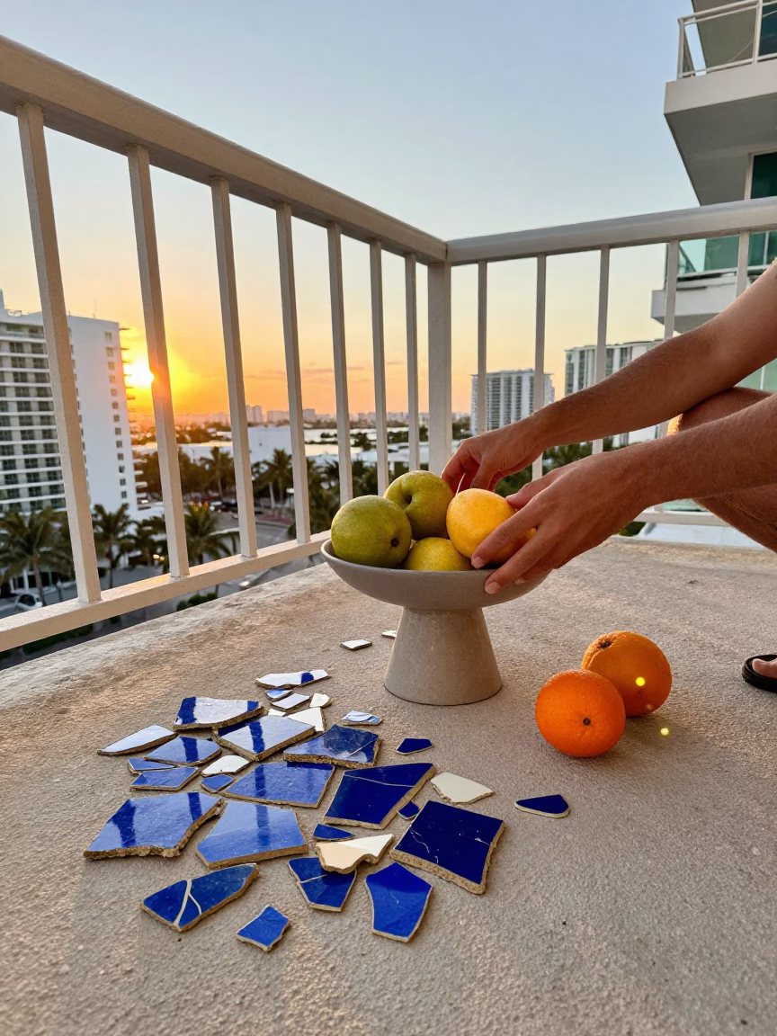 Arranging Fruit in Miami in in Miami, Florida, United States