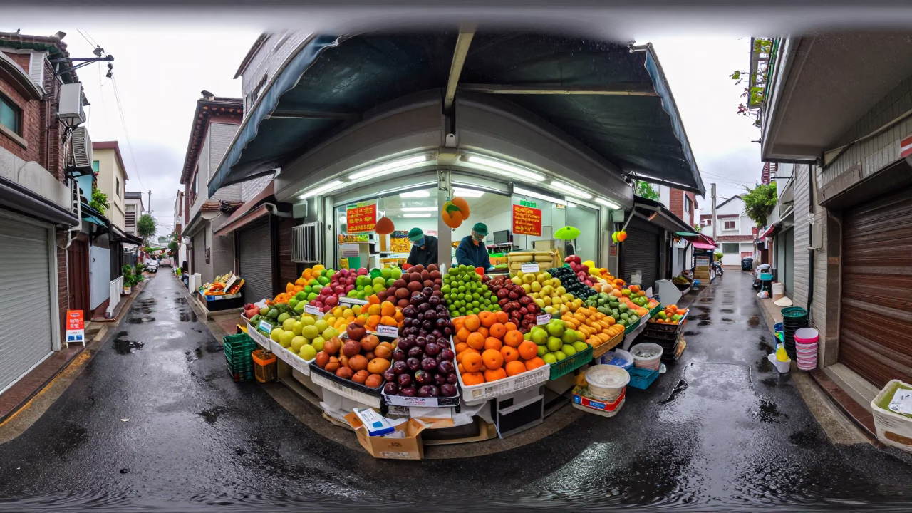 Arranging Fruit in Seoul in in Seoul, South Korea