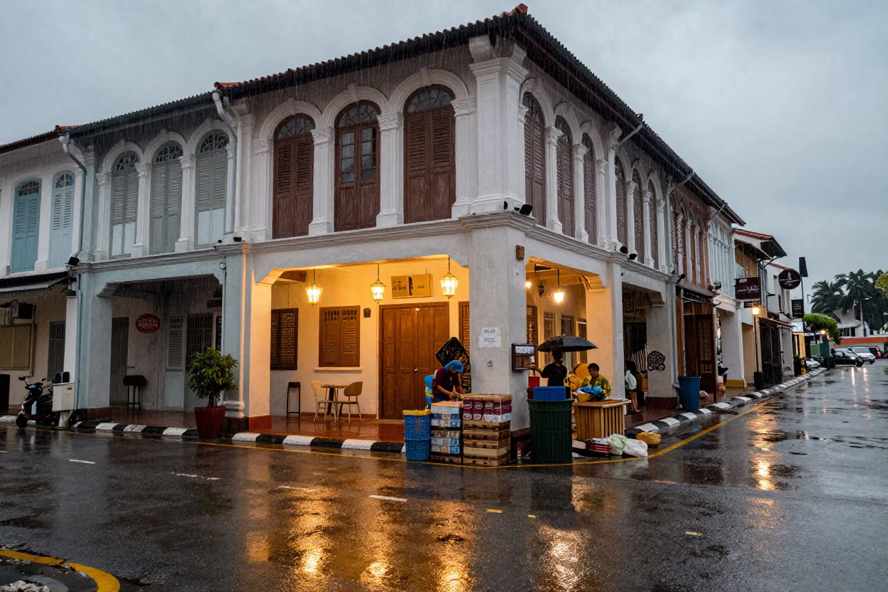 Arranging Goods in George Town in in George Town, Malaysia
