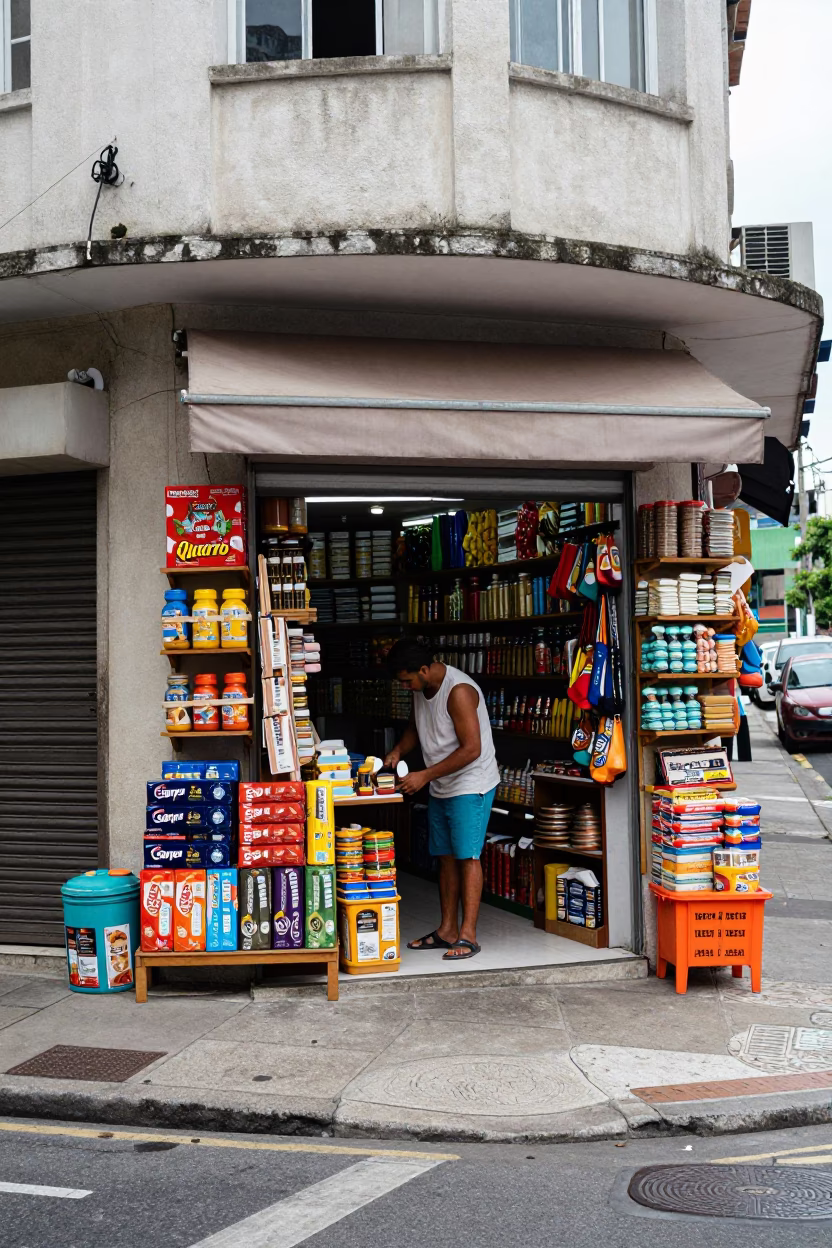 Arranging Goods in Rio De Janeiro in in Rio de Janeiro, Brazil