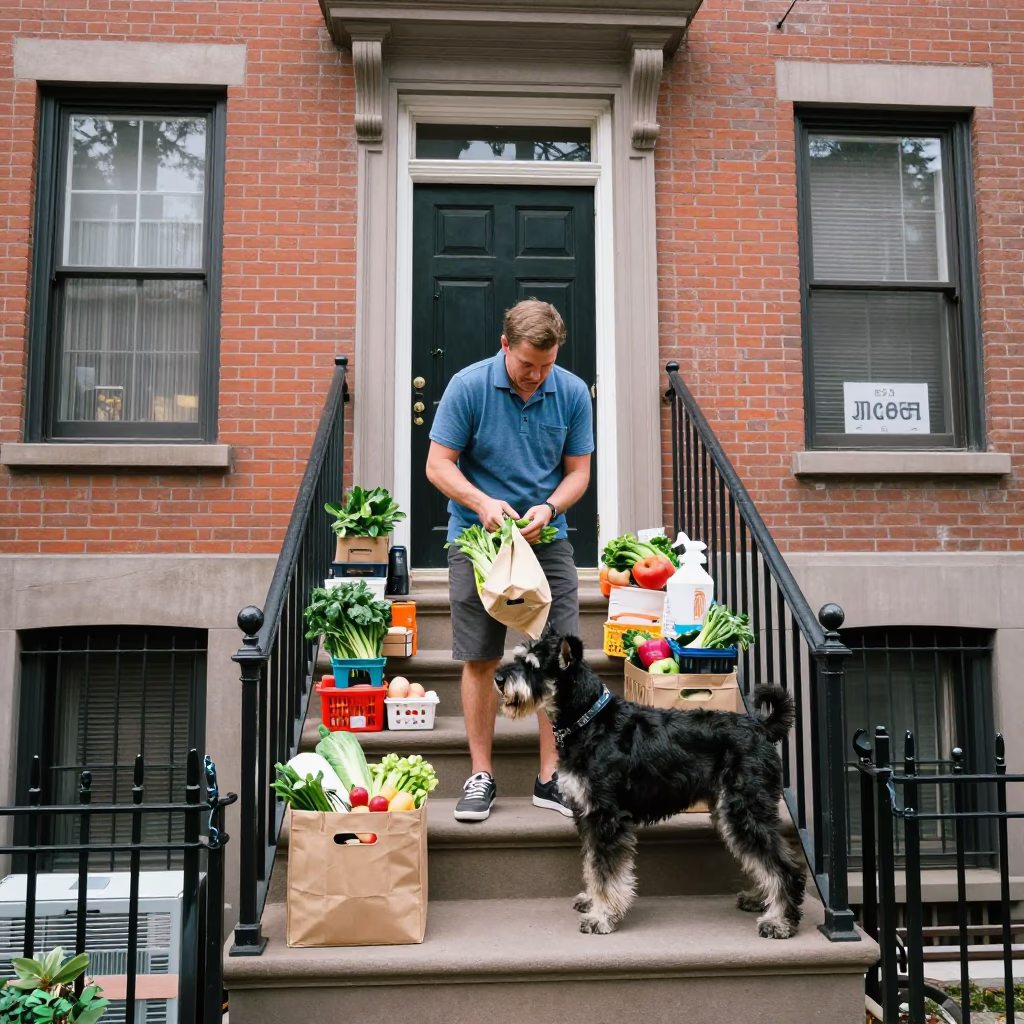 Arranging Groceries in Philadelphia in in Philadelphia, Pennsylvania, United States