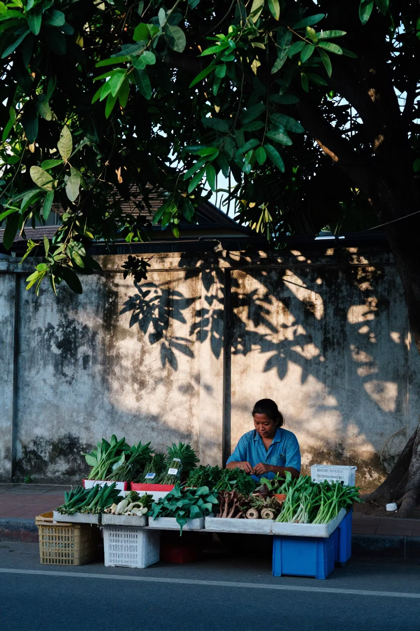 Arranging Herbs in Phuket in in Phuket, Thailand