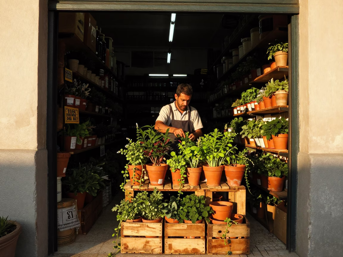 Arranging Herbs in Rio De Janeiro in in Rio de Janeiro, Brazil
