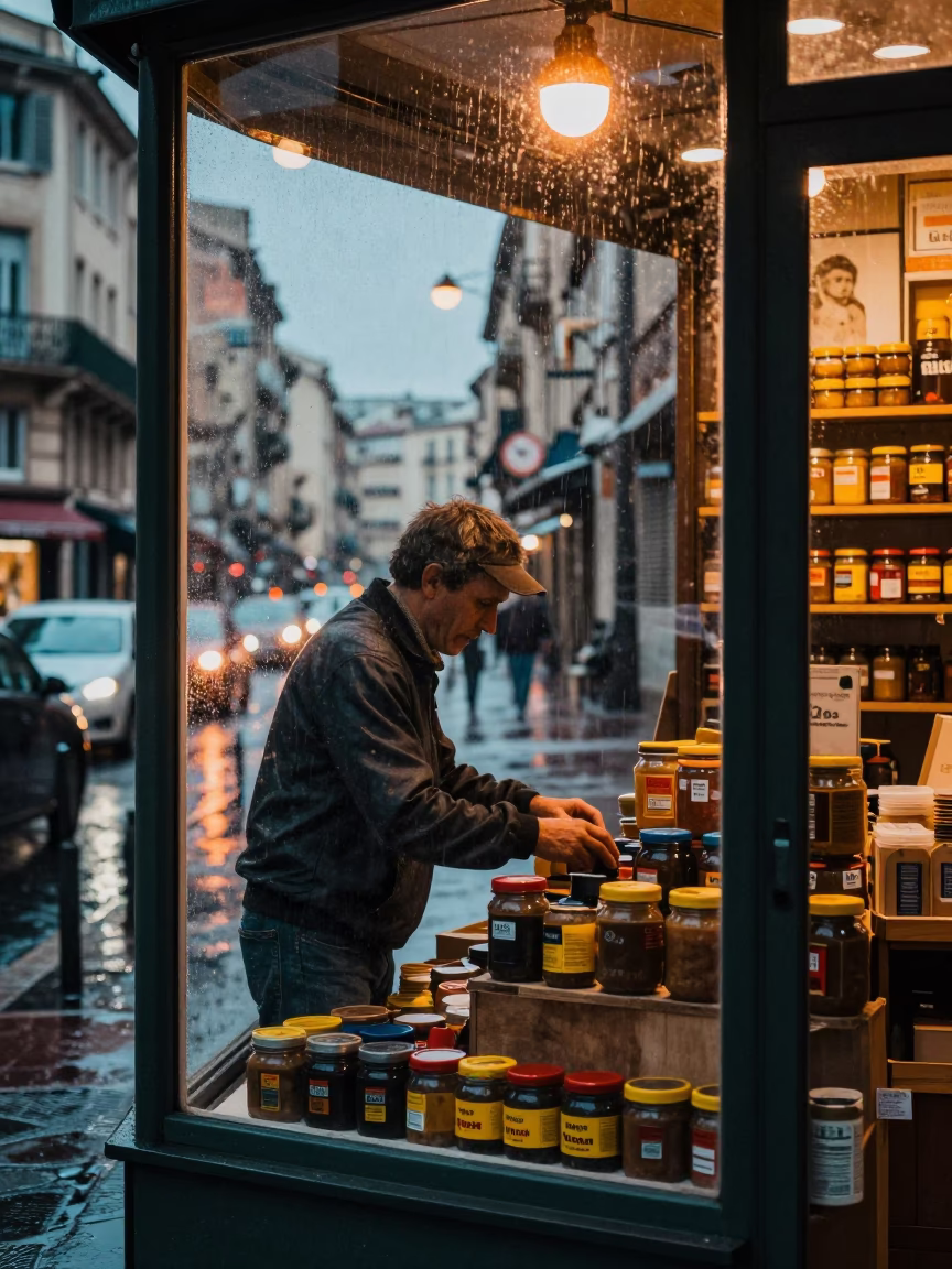 Arranging Jars in Marseille in in Marseille, France