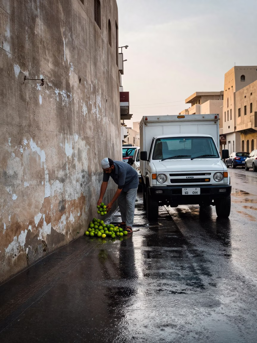 Arranging Limes in Muscat in in Muscat, Oman