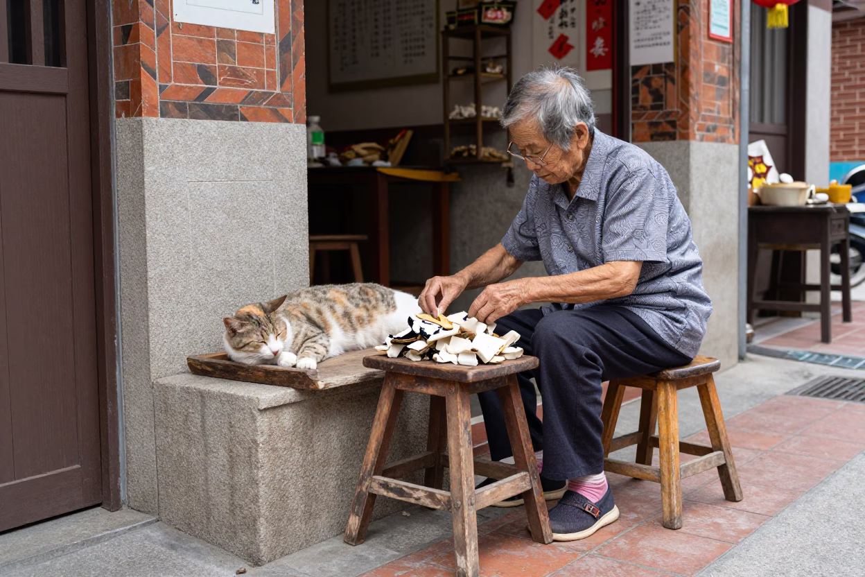 Arranging Medicines in Tainan in in Tainan, Taiwan