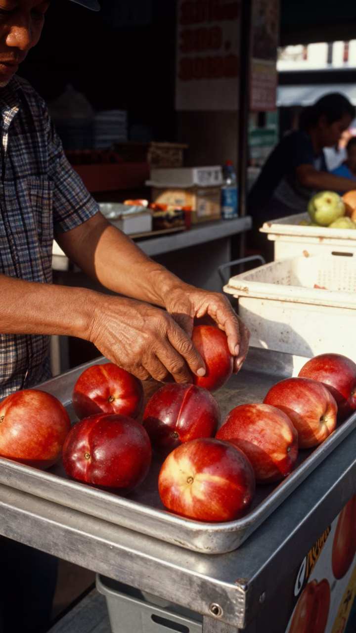 Arranging Nectarines in Singapore in in Singapore, Singapore